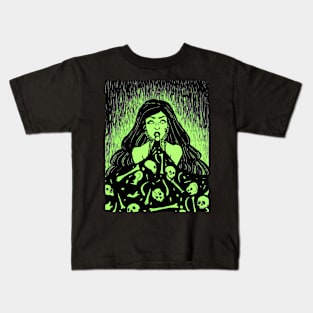 Green Mother of Death Kids T-Shirt